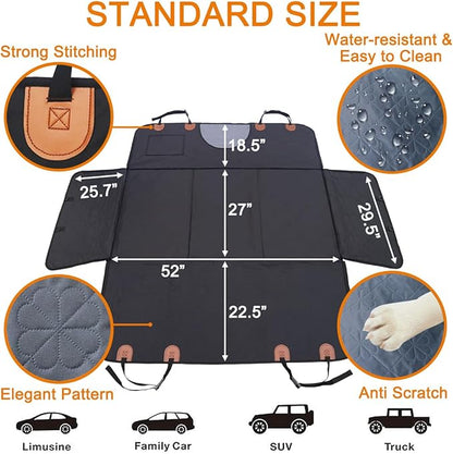 Paw Jamboree Dog Hammock for Car Hard Bottom