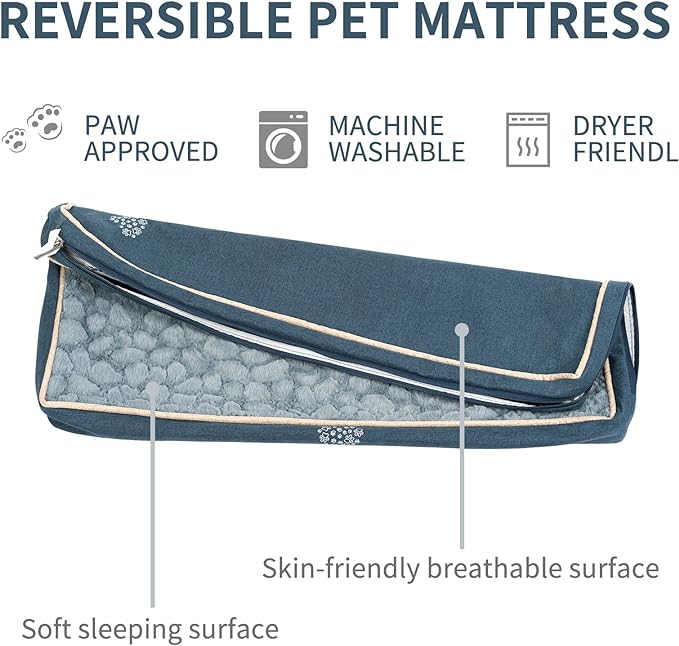 VANKEAN Waterproof Dog Crate Pad Bed Mat Reversible (Cool & Warm)
