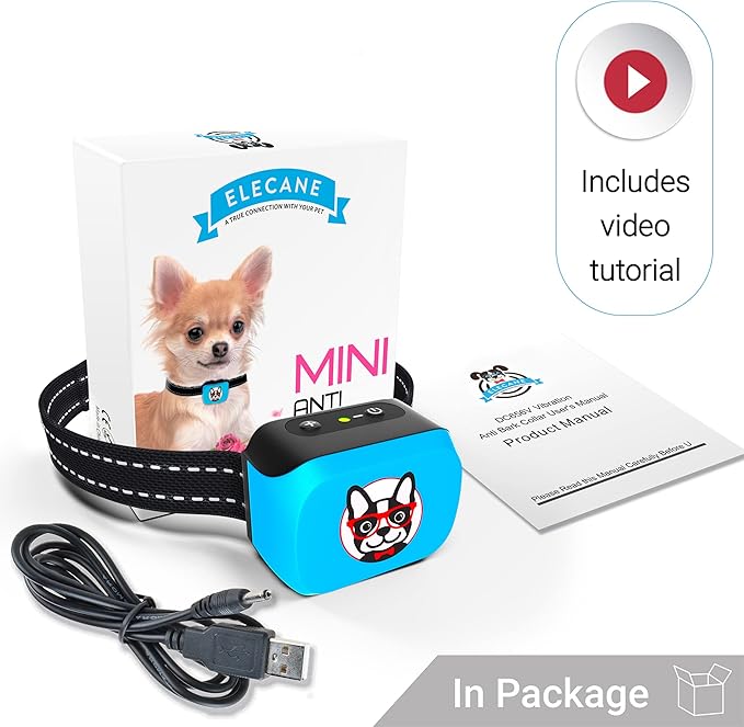 Small Dog Bark Collar Rechargeable 5-15lbs -