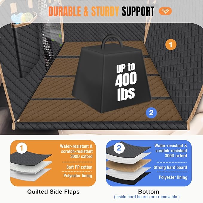 Dog Car Seat Cover for Back Seat