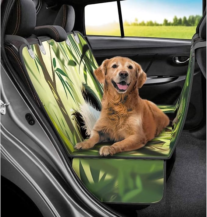 AFPANQZ Panda Back Seat Cover Protector Waterproof Scratchproof