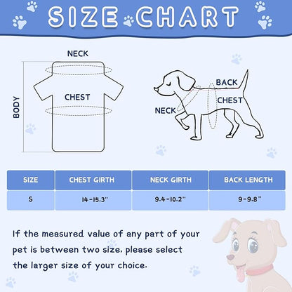 8 Pieces Dog Shirts