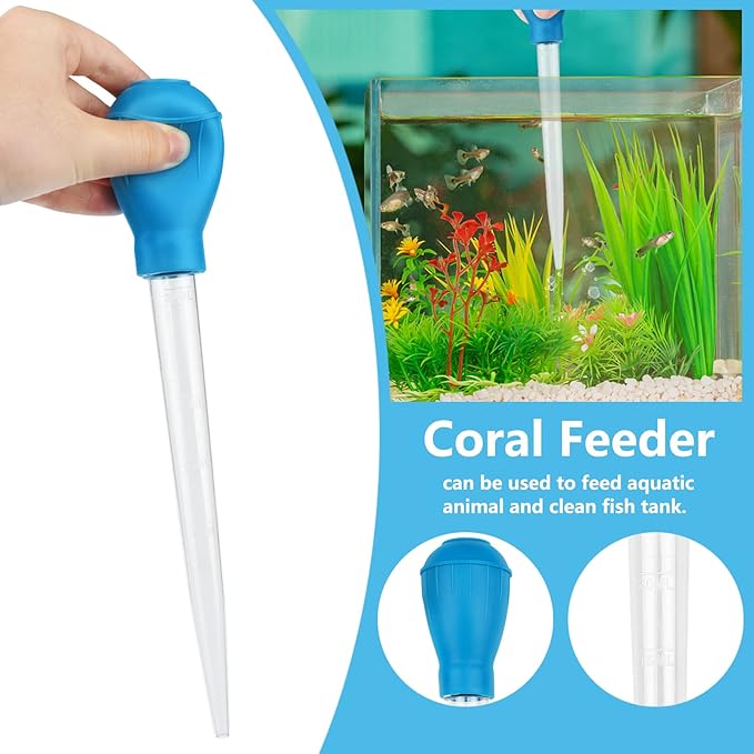 Fish Tank Cleaning Tools, 6 pcs Aquarium Cleaning Tools, Feeder Tools Kit, Aquarium Plants Cleaner, Algae Scraper for Glass Aquariums