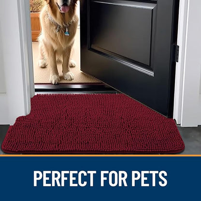 OLANLY Dog Door Mat for Muddy Paws 40x32