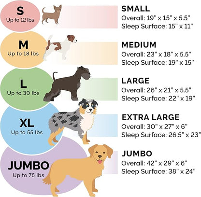 Furhaven Dog Bed for Small Dogs w/ Removable Washable Cover & Pillow Cushion Insert 12 lbs