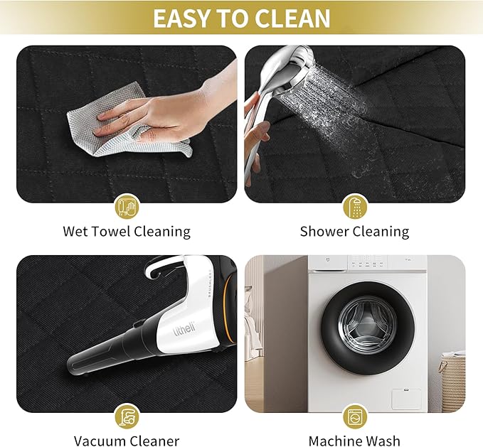 Easy-Going Waterproof Back Seat Extender for Dogs (53"x48", Black)