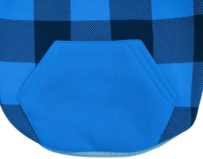 KOOLTAIL Plaid Dog Hoodie Pet Clothes Sweater with Hat and Pocket for Small Medium Large Size Dogs