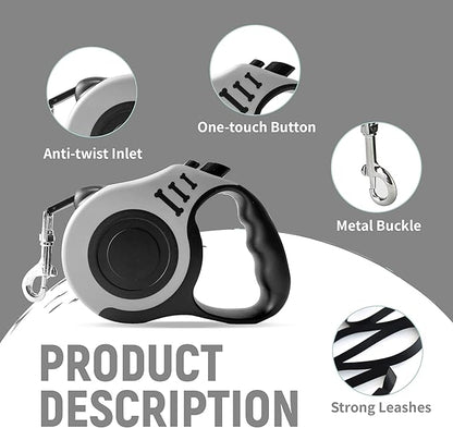 Retractable Dog Leash Automatic Telescopic Tractor Dog Tape 10/16 FT
