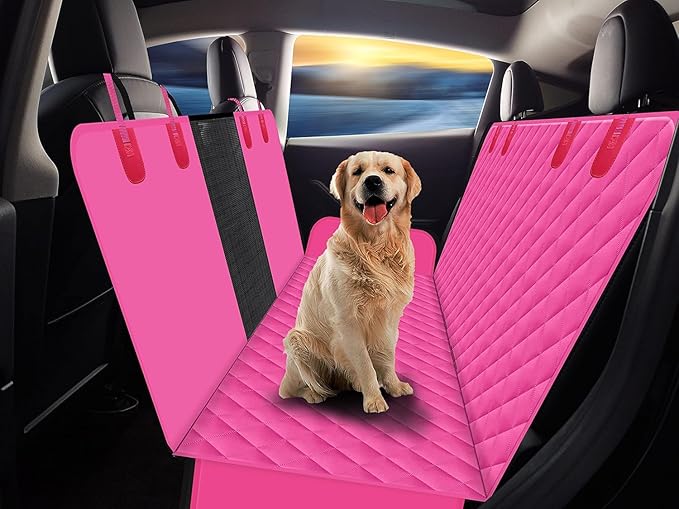 GXT Dog Back Seat Cover Protector for Cars SUV and Trucks with Mesh Window