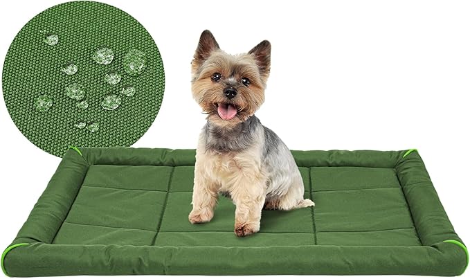 Miguel Oxford 900D Outdoor Waterproof Dog Bed for Metal Dog Crates Water-Resistant All Weather Pet Mat Durable Easy Wipe Clean Travel Indoor Outdoor Puppy Cat Crate Bed 24inch