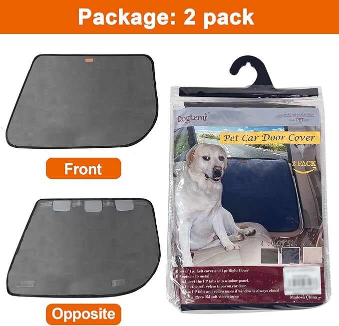 DogLemi 2 Pack Dog Car Door Protector 600D Oxford