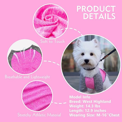 KYEESE Dog Shirts Quick Dry 2 Pack Breathable