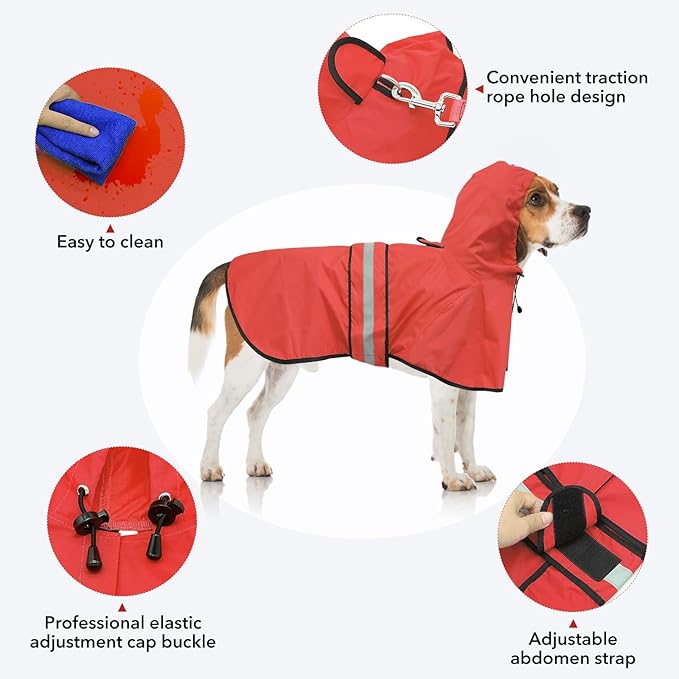 Reflective Dog Raincoat