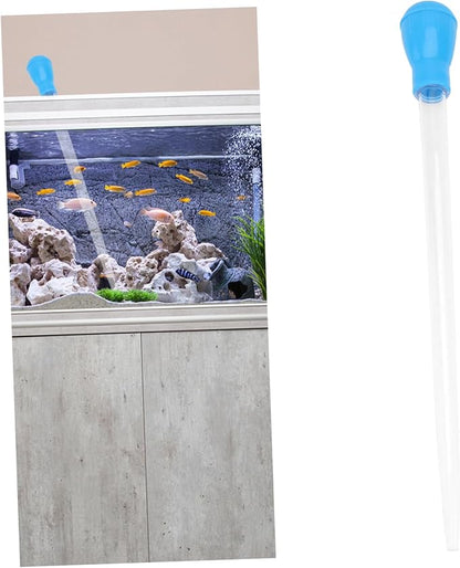 Fish Tank Vacum Cleaner Fish Dropper Mini Straws Mini Vacuum Long Turkey Baster Manual Vacuum Sweeper Automatic Fish Feeder Aquarium Vacuum Essential Oil Coral