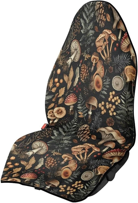 Yewattles Mushroom Pattern Non-Slip Bucket Towel Seat Cover