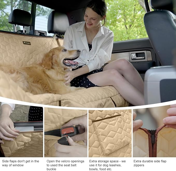 Dog Car Seat Cover for Trucks F150 Ram 1500, Waterproof