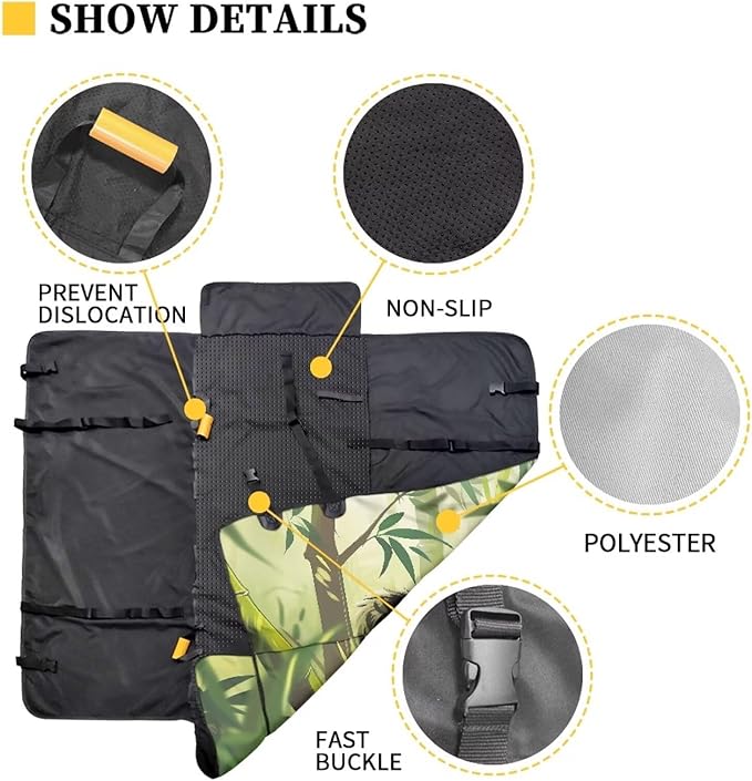 AFPANQZ Panda Back Seat Cover Protector Waterproof Scratchproof