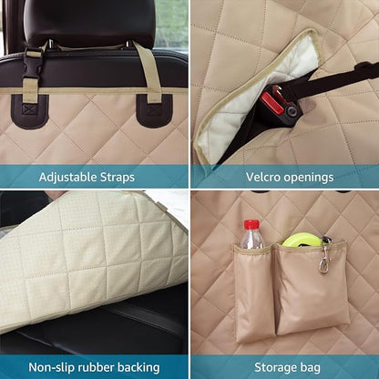 Lassie 4 in 1 Full Coverage Dog Car Floor Hammock 100% Waterproof