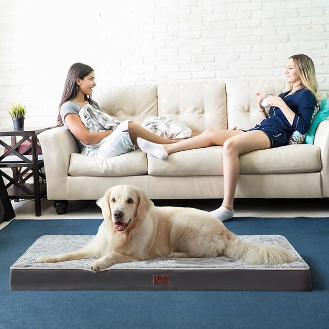 Dog Crate Bed Waterproof Dog Beds with Removable Washable Cover