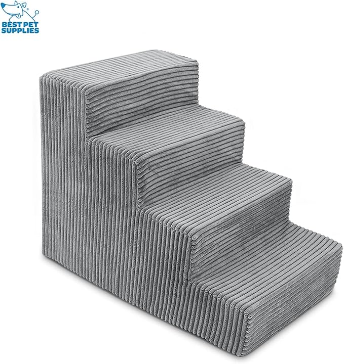 Best Pet Supplies Dog Stairs for Small Dogs & Cats 4-Step
