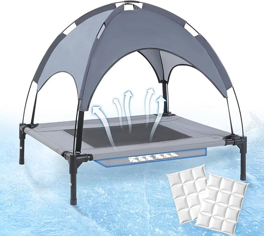 Elevated Dog Bed with Ice Pack 36'' Large