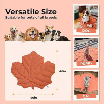 Dog Blanket Mat for Dogs Cats 40×46" Leaf