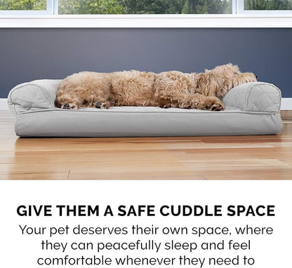 Furhaven Orthopedic Dog Bed for Large/Medium Dogs w/ Removable Bolsters & Washable Cover 55 lbs