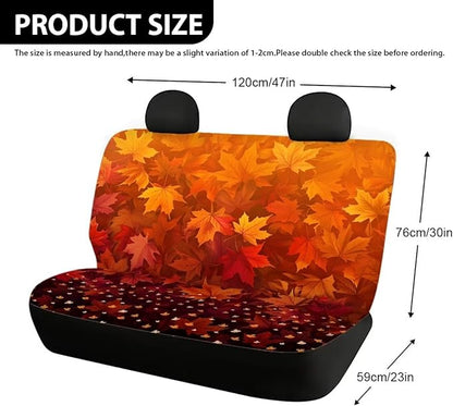 AFPANQZ Fall Maple Car Rear Bench Protective Car