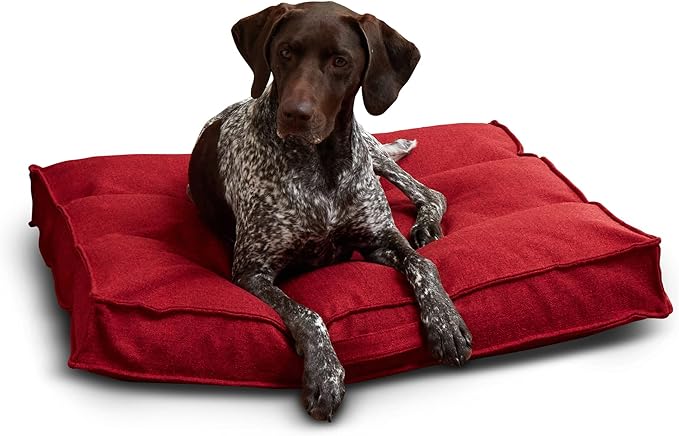 Happy Hounds Milo Square Tufted Pillow Dog Bed (32" x 32")