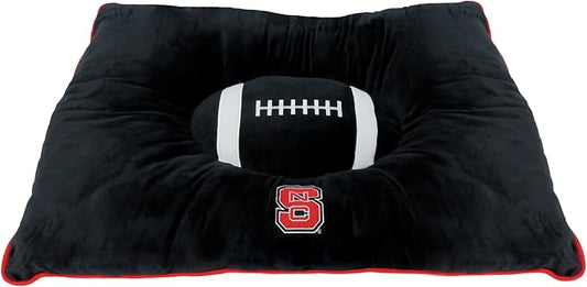 Pets First NCAA PET BED- North Carolina State Wolfpack Soft & Cozy Plush Pillow Bed. - Sports Dog Bed. Cuddle, Warm Collegiate Mattress Bed for Cats & Dogs