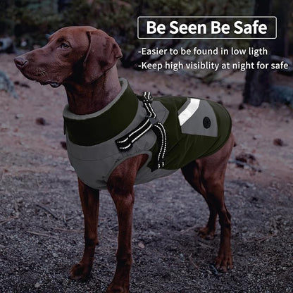 IECOii Dog Sweaters for Large Dogs Harness Built in