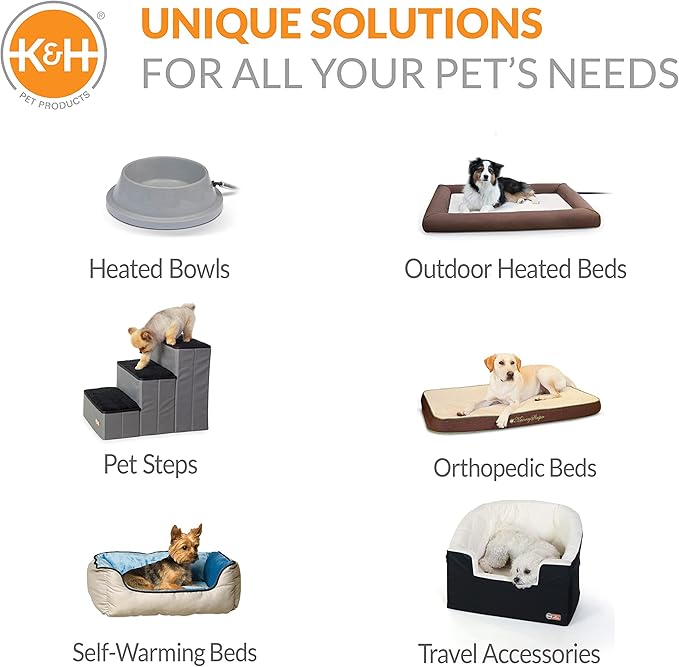 K&H Pet Products Bolster Dog Cot Cooling Indoor/Outdoor Elevated Dog Bed Hammock with Removable Bolsters 17" X 22"