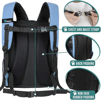 PetAmi Dog Backpack Carrier for Small Large Cat 18lbs Pet,