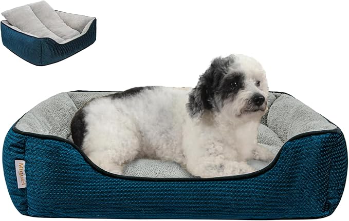 Miguel Dog Bed with Removable Cushion/Pillow for Medium Small Dogs 25 Inch