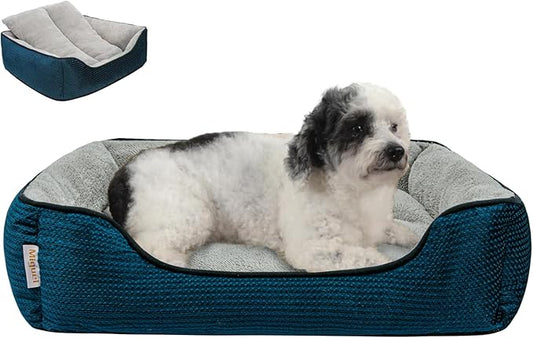 Miguel Dog Bed with Removable Cushion/Pillow for Medium Small Dogs 25 Inch