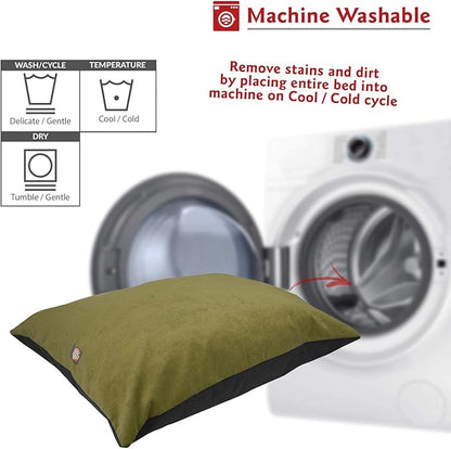 Majestic Pet Rectangle Large Dog Bed Washable – Non Slip Comfy Pet Bed – Dog Crate Bed Super Value Pillow Dog Bed – Dog Kennel Bed for Sleeping 46 x 35 Inch