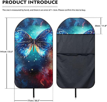 Butterfly Waterproof Towel Car Seat Cover Anti-Slip Bucket Seat Protector Washable Car Accessories Decro from Sweat, Food, Dirt, Gym, Swimming, Workout,Dog and Grime