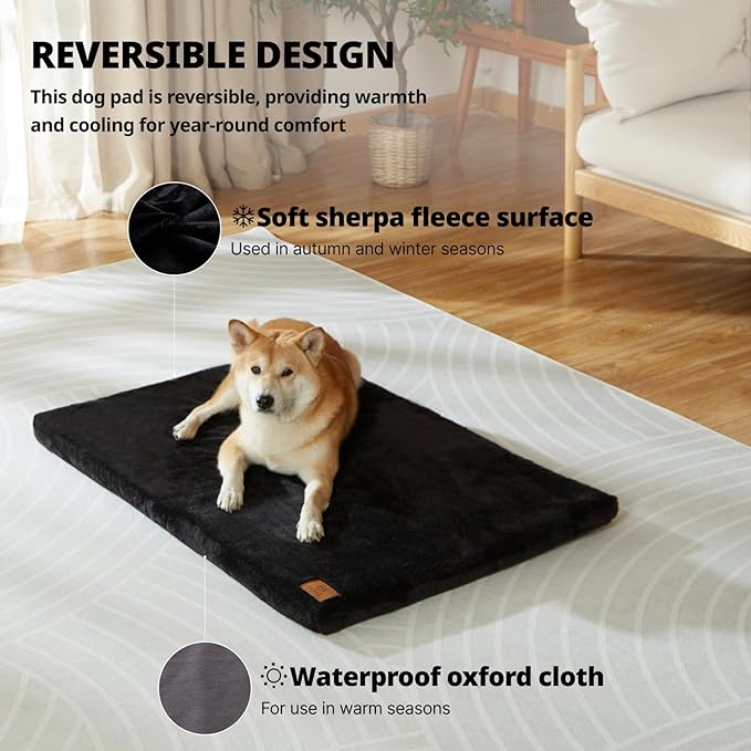 Memory Foam Dog Crate Pad 36-inch Dog