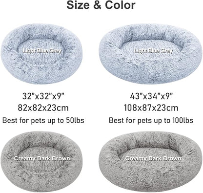 N&V Medium Orthopedic Donut Dog Bed