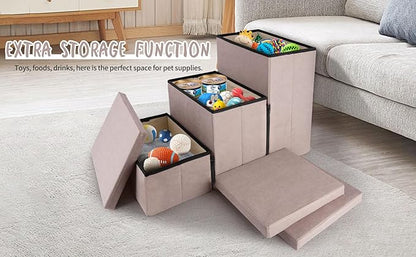 Dog Stairs 3 Tiers 2-in-1 Dog 200 lbs