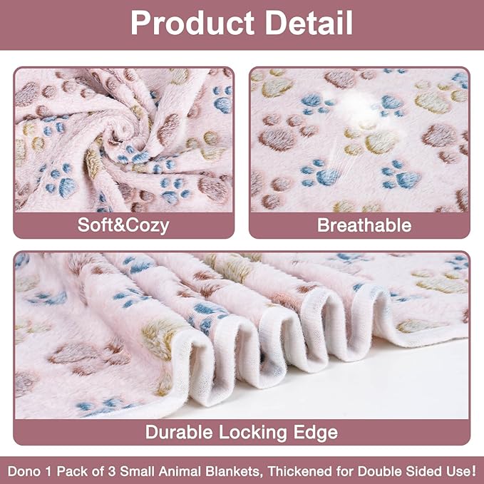 Dono 1 Pack 3 Dog Blankets