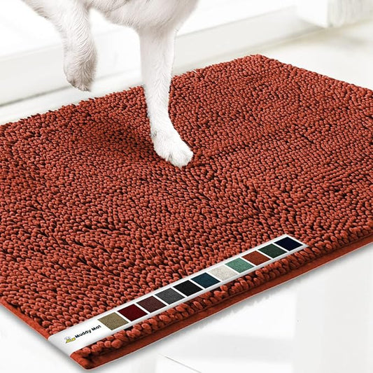 Muddy Mat® AS-SEEN-ON-TV Highly Absorbent Microfiber Dog Door Mat and Pet Rug 30"X19"