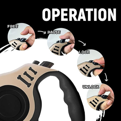 Retractable Dog Leash Automatic Telescopic Tractor Dog Tape 10/16 FT