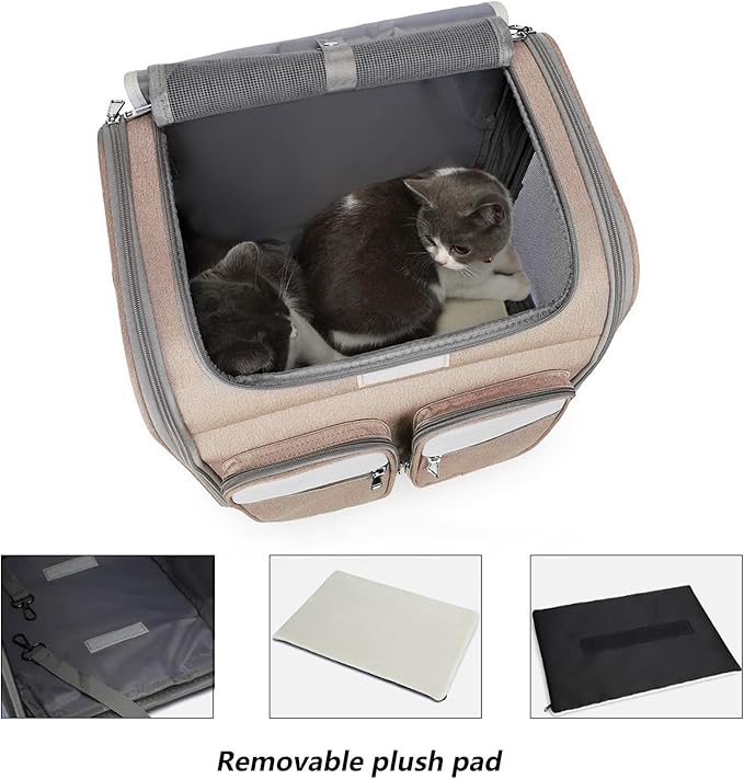 Wheeled Pet Carrier Backpack Breathable Pet Carrier