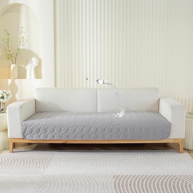 SYSLOON Waterproof Dog Bed Cover Sofa,Car,52"x82",Light Grey