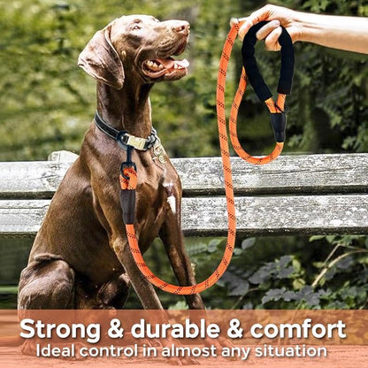 COOYOO Dog Leash 5/6 FT with Comfortable Padded