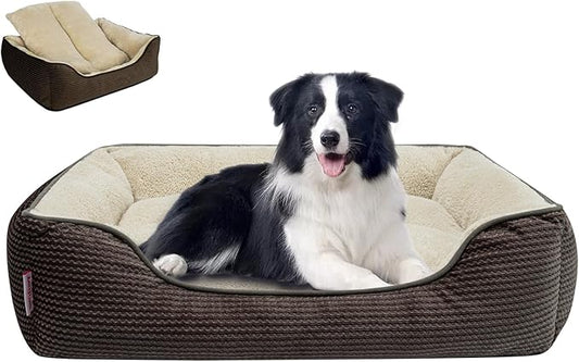 Miguel Dog Bed with Removable Cushion/Pillow for Medium Small Dogs 35 Inch