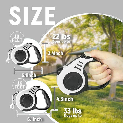 Retractable Dog Leash Automatic Telescopic Tractor Dog Tape 10/16 FT