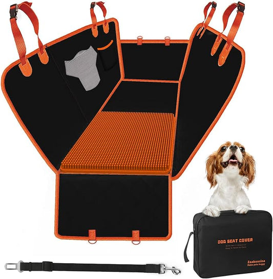 Dog Car Seat Cover with Snuffle Mat