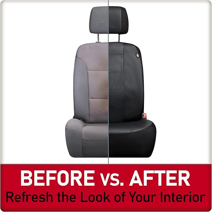 DICKIES® 2-Piece Deluxe Vegan Leather Seat Covers